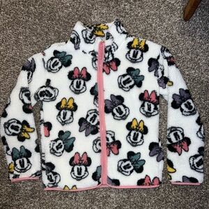 Disney Minnie Mouse Soft Zip-up Jacket Sz 12